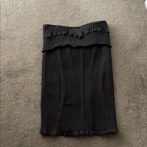 Jacquemus Black Ribbed Tube Top Lucca